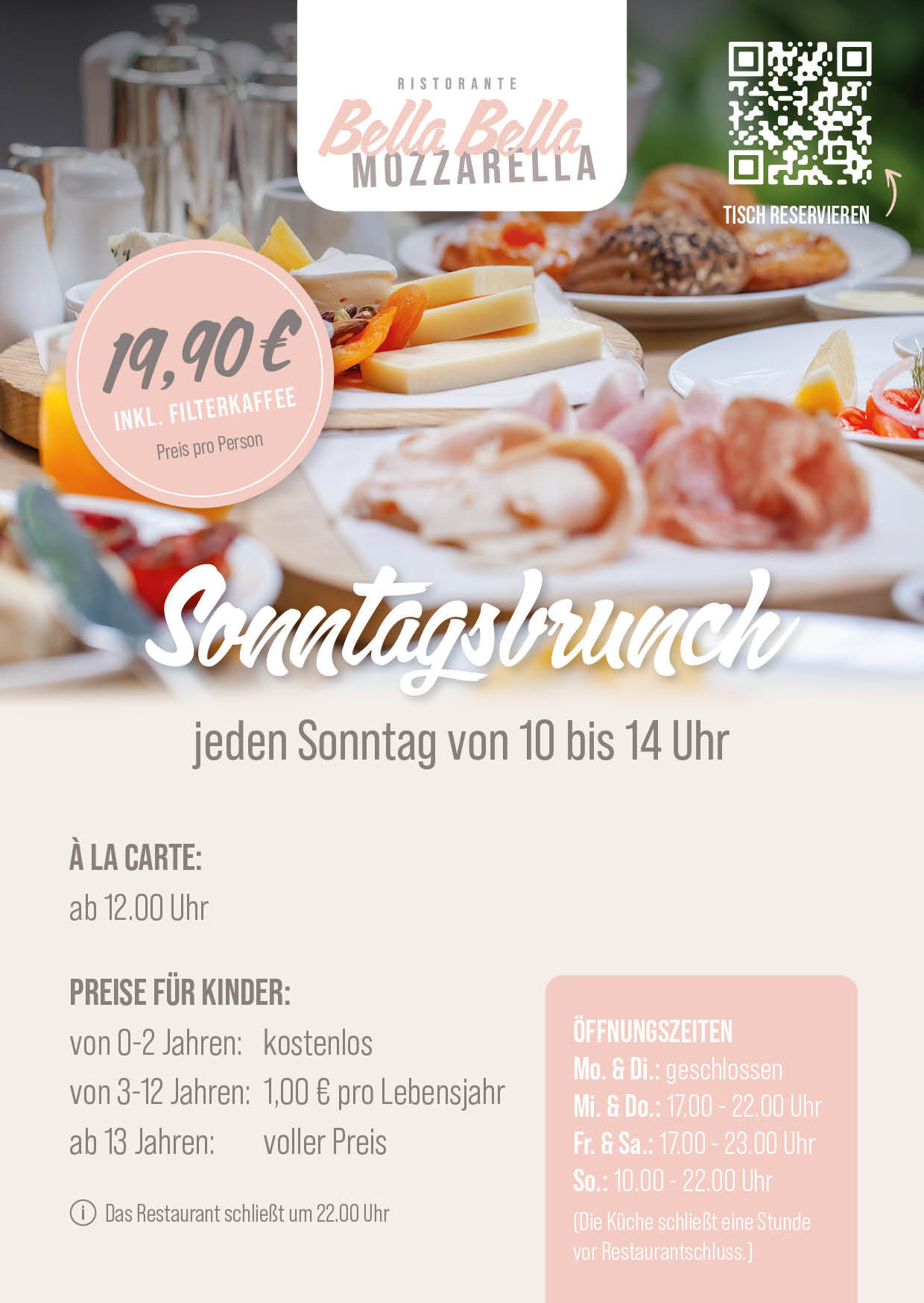 Sonntagsbrunch Hattingen Bella Bella Mozzarella